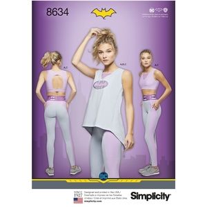 2/$10 OR 3/$15 PATTERNS Simplicity D0951/8634 Misses Sports Bra & Top & Leggings